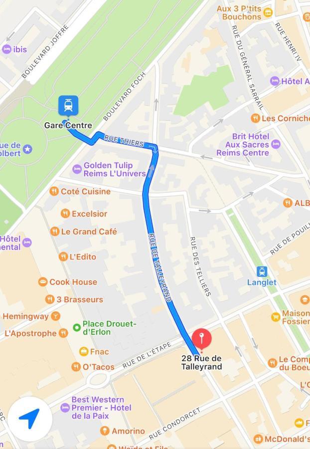 Apartament Lux Cathedrale Reims Zewnętrze zdjęcie